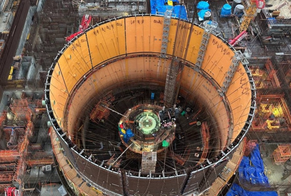 埃及達(dá)巴核電站2號(hào)機(jī)組第三層內(nèi)部安全殼安裝完畢